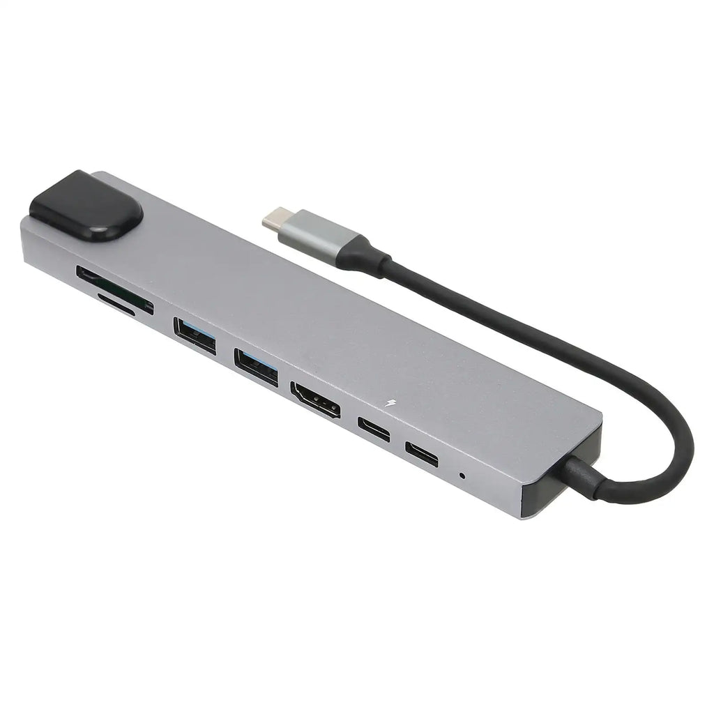 Docking Hub 8 in 1 Type‑C to High‑Definition Multimedia Interface USB PD Expansion Dock for Transfer Data - SJB-DIAMOND ELITES