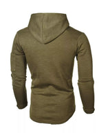 Men's Plus Size Casual Slim Fit Long Sleeve Hoodie THRIXINE