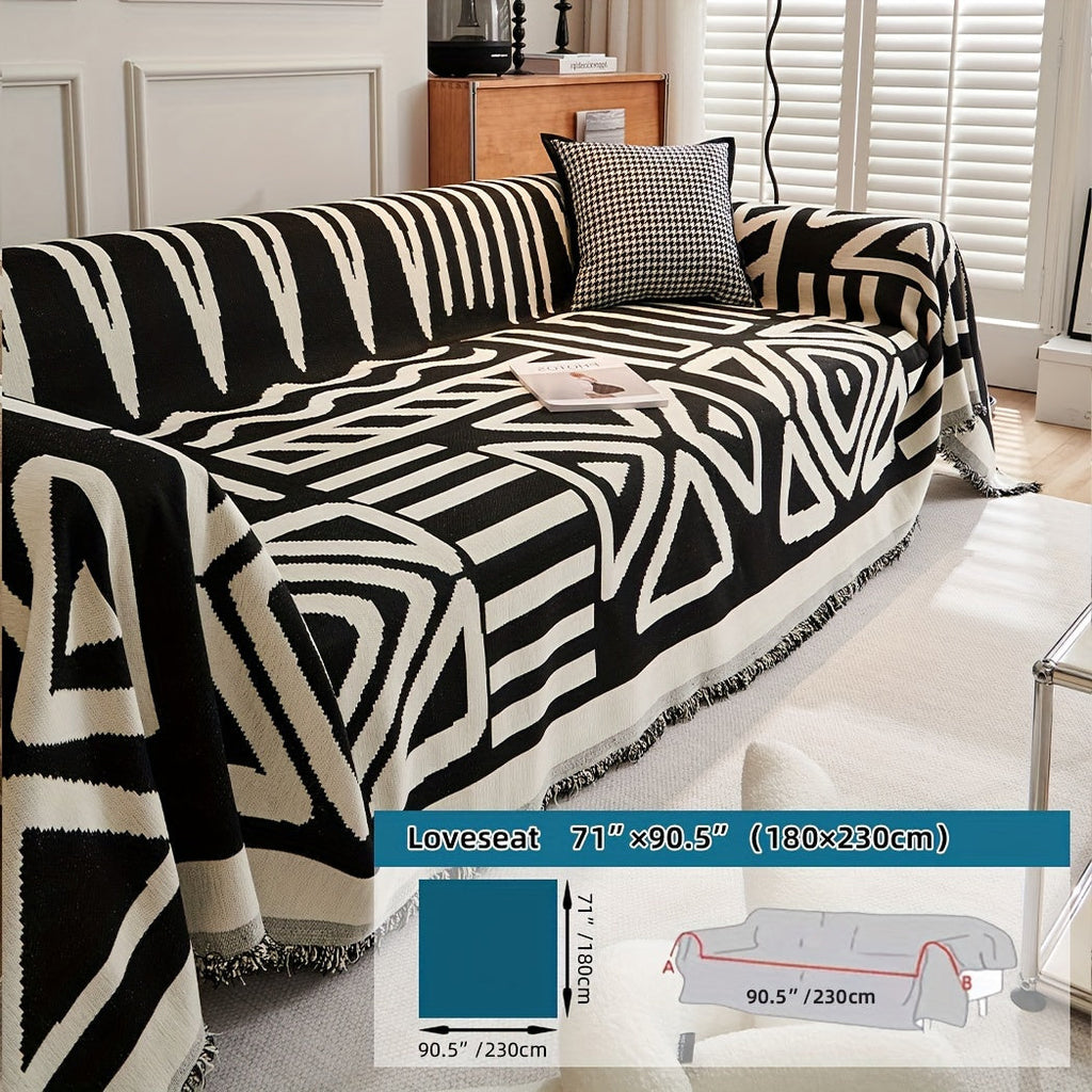 1pc Boho Style Sofa Cover, Anti Pet Scratch Couch Cover, Y Non-Slip Sofa Slipcover Furniture Protector, for Bedroom Living Room Home Decor Couch Cover Blanket Sofa Cover Blanket Sofa Throw Blanket