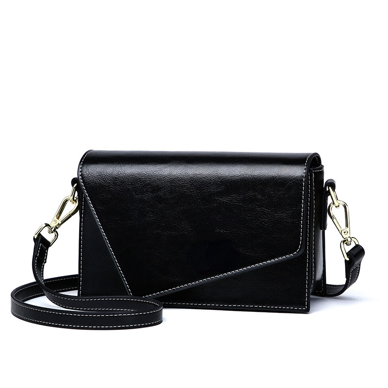 Genuine leather women's messenger bags geometric shape small square bag shoulder purse crossbody - SJB-DIAMOND ELITES