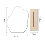 Korean style Makeup Mirror Ins Irregular Acrylic Decorative Mirror Wooden Base Cosmetic de maquillaje Beauty Tools Dropshipping - SJB-DIAMOND ELITES