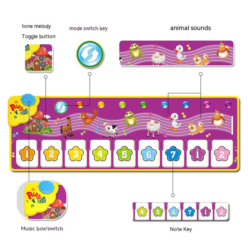 Children's And Baby's Multifunctional Music Game Blanket