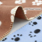 6-Pack of Warm Paw Print Dog Blanket Bed Covers to Keep Your Furry Pets Cozy! Lootquake LLC