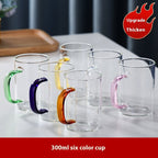 Glass Handle Water Cup Household Heat-resistant Breakfast Cup