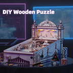 Robotime ROKR DIY Pinball Machine 3D Wooden Puzzle Amusing Table Game EG01 Pi-Mart