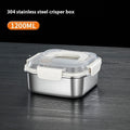 304 Stainless Steel Crisper Square Lunch Box With Handle Pi-Mart