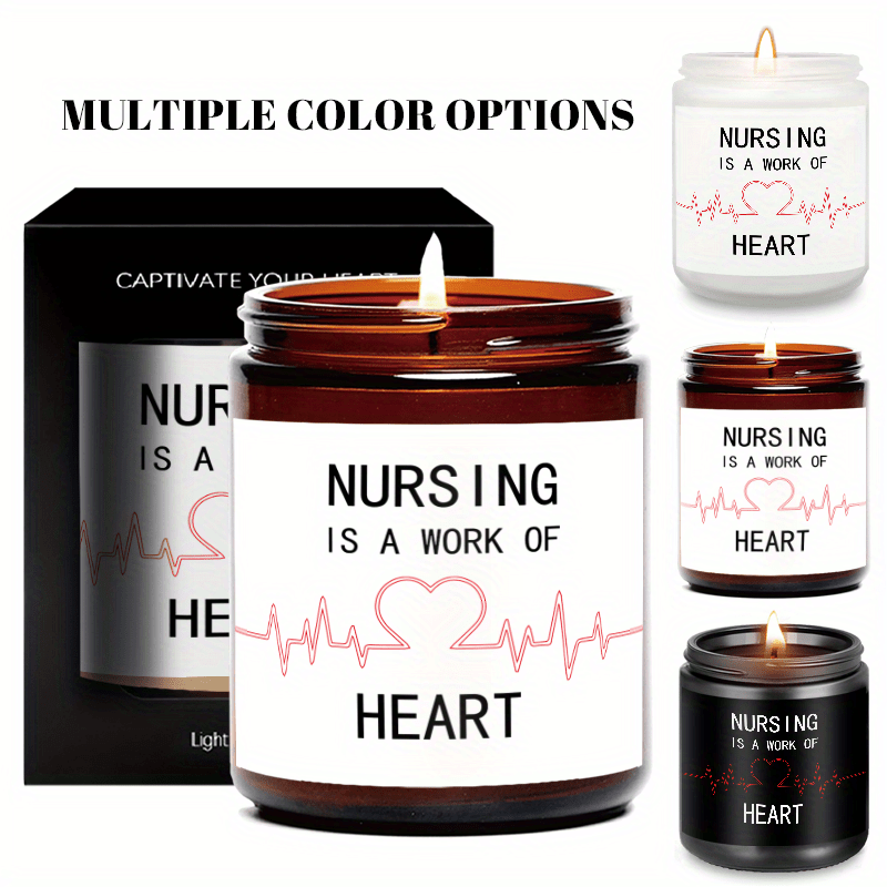 Lavender Scented Candle 5.3oz - Perfect Appreciation Gift for Nurses, Nursing Students, and Paramedics on Nurses' Day, Birthday, Graduation, or Thanksgiving - Unique and Meaningful Present, Women Men, Labor And Delivery, Nurs Lootquake LLC