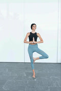 Active Vented Mesh Design Capri Fitness Leggings - SJB-DIAMOND ELITES