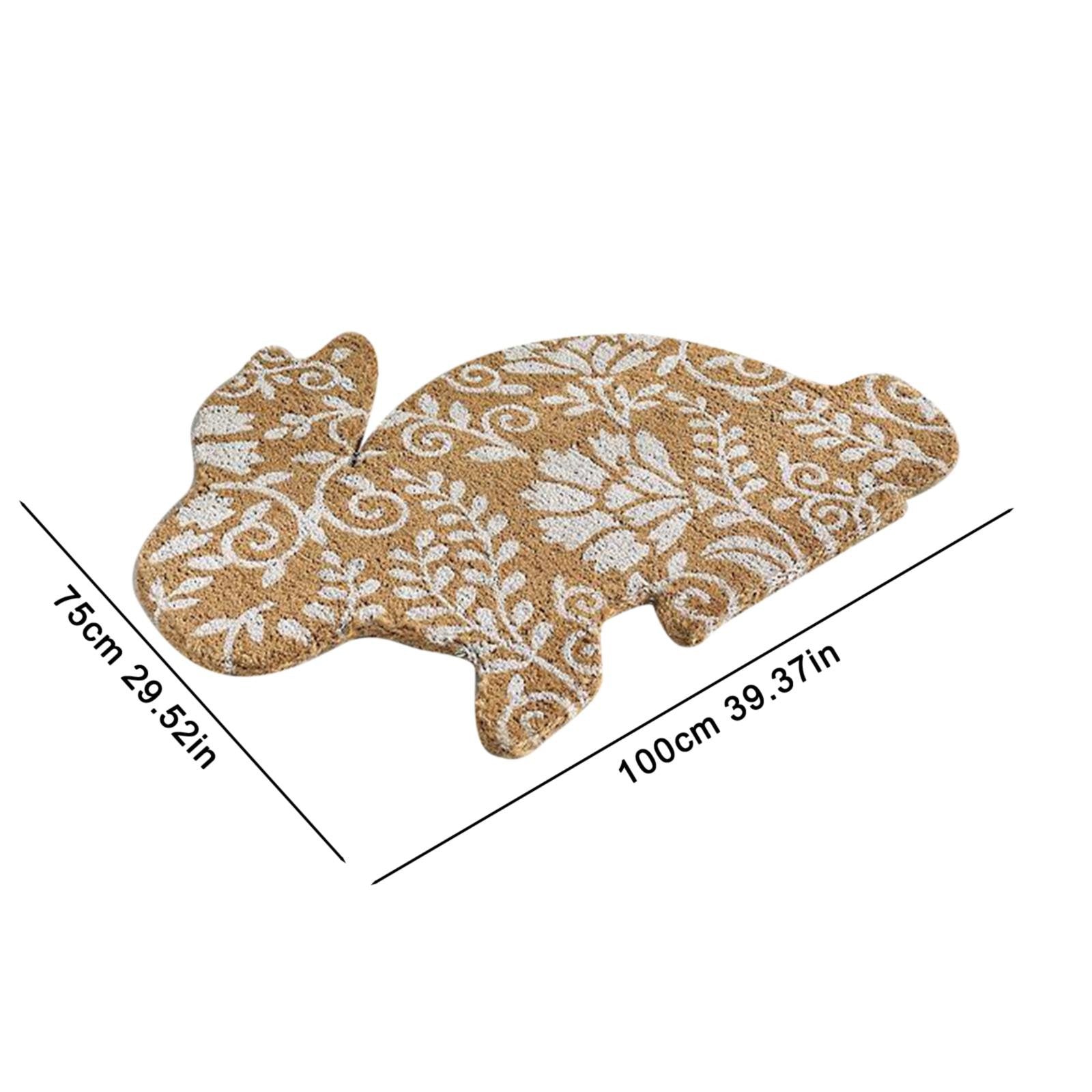 Rabbit Flannel Floor Mat Household Entrance Door Floor Mat Pi-Mart