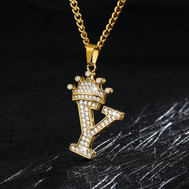 Zircon Alphabet Necklace - SJB-DIAMOND ELITES