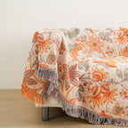 1pc Cotton Embroidered Tassel Blanket Bohemian Style Pattern Nap Cover Quilt Sofa Blanket Bed Sheet Bed Blanket