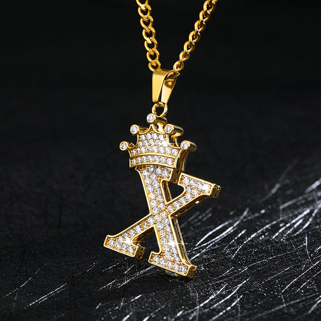 Zircon Alphabet Necklace - SJB-DIAMOND ELITES
