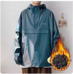 Fake Two Reflective Hoodie Jackets For Men Pi-Mart