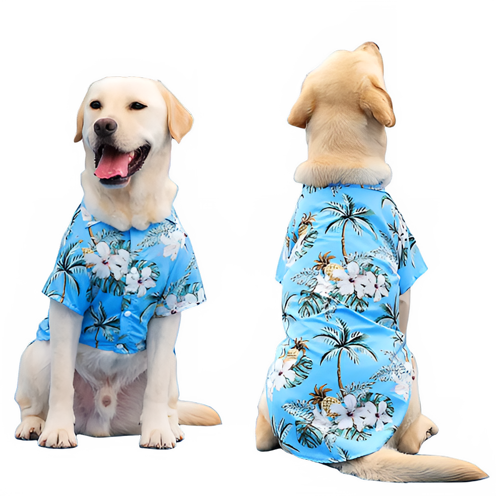 XL-5XL Hawaii Style Cute Spring T-shirts Comfortable Pet Shirt for Medium Large Dog Puppy Pet Clothes Breathable Pet T-shirt Pi-Mart