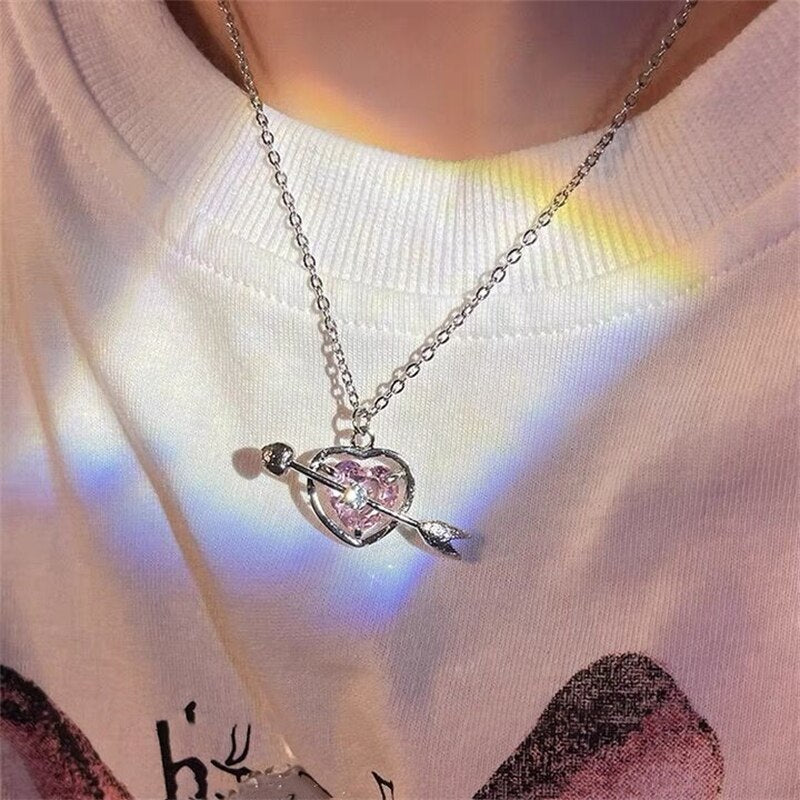 Cupid Heart Necklace and Earrings Pi-Mart