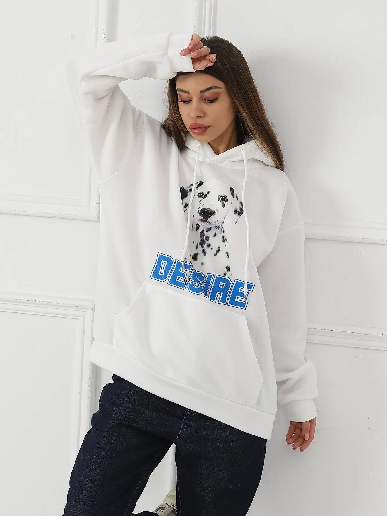 Women's Fashionable Casual Printed Long Sleeved Sweatshirt - SJB-DIAMOND ELITES