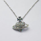 Classic Cross Heart Annulus Necklace Pi-Mart