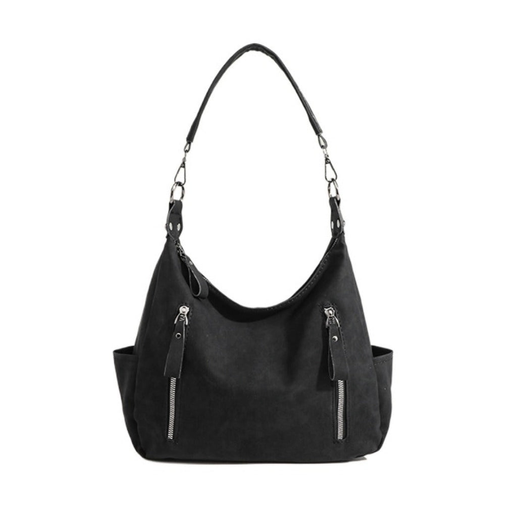 Vintage large capacity hobo bag for women, women's fashion tote bag, textured portable commuter bag - SJB-DIAMOND ELITES