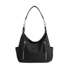 Vintage large capacity hobo bag for women, women's fashion tote bag, textured portable commuter bag - SJB-DIAMOND ELITES