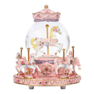 Crystal Music Box Carousel Creative Gifts For Valentine's Day Pi-Mart