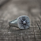Polaris Star Signet Ring - SJB-DIAMOND ELITES