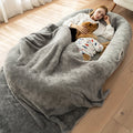 Giant Cozy Human-Dog Bed - Dual-Purpose Luxury Mat - XL 71x40x14 - Ultra-Soft Blanket Pillow - Perfect for Lounging & Snuggling - Fluffy Futon Style - Your New Home Essential Lootquake LLC