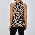 Ladies' Fashionable Casual Home Leopard Print Hanging Neck Sexy Camisole Vest - SJB-DIAMOND ELITES