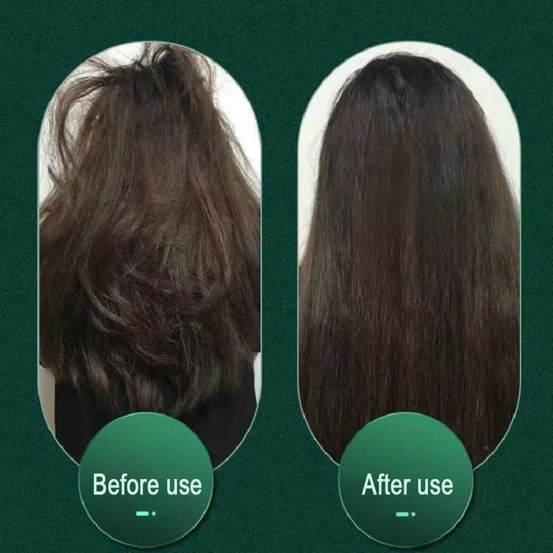 New 2 In 1 Hair Straightener Hot Comb Negative Ion Curling Tong Dual-purpose Electric Hair Brush Pi-Mart