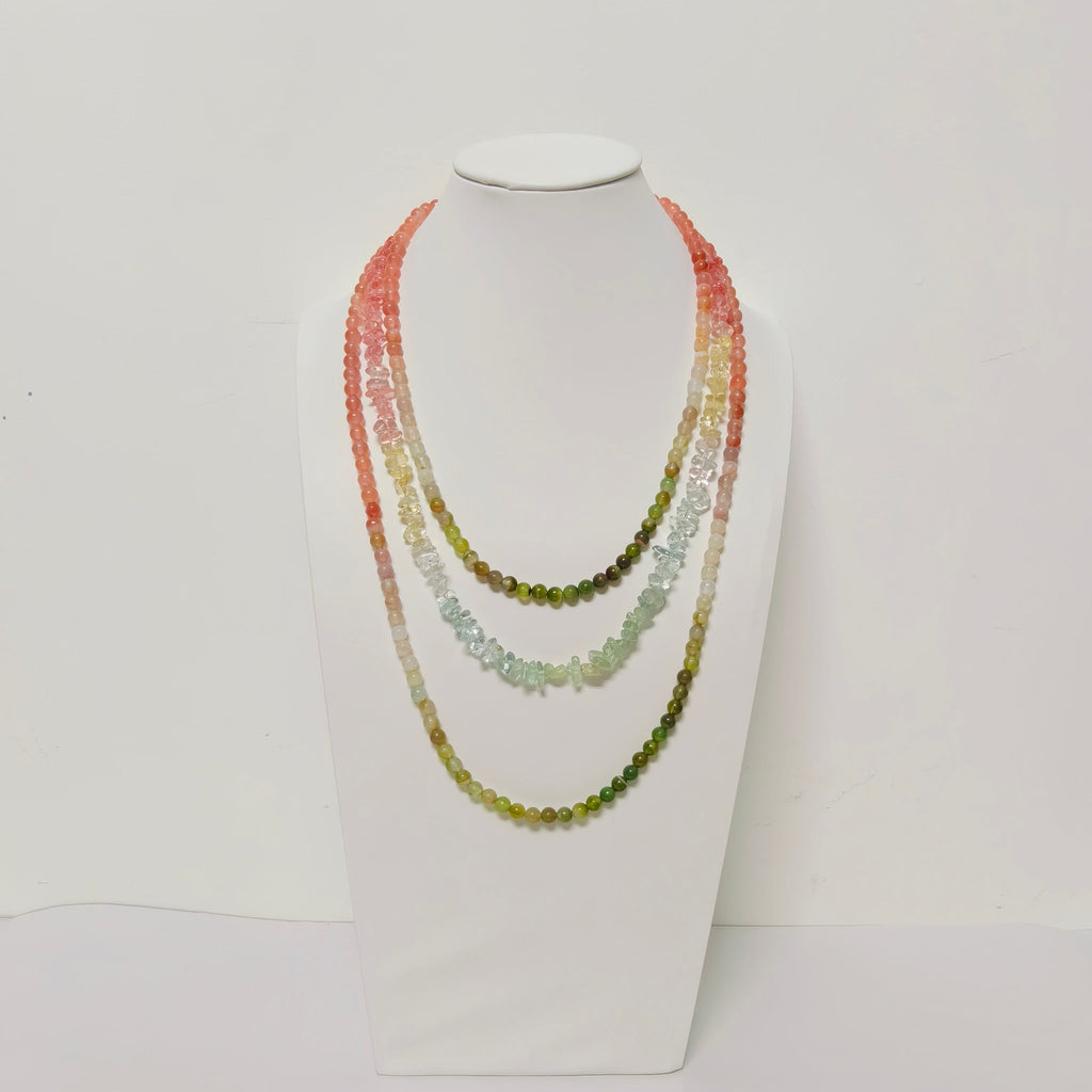 Handmade Premium Crystal Necklace |  Artisan Woven Jewelry with Alloy Accents  | Elegant Sparkling Statement Necklace for Women (MAC344)