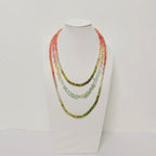 Handmade Premium Crystal Necklace |  Artisan Woven Jewelry with Alloy Accents  | Elegant Sparkling Statement Necklace for Women (MAC344)