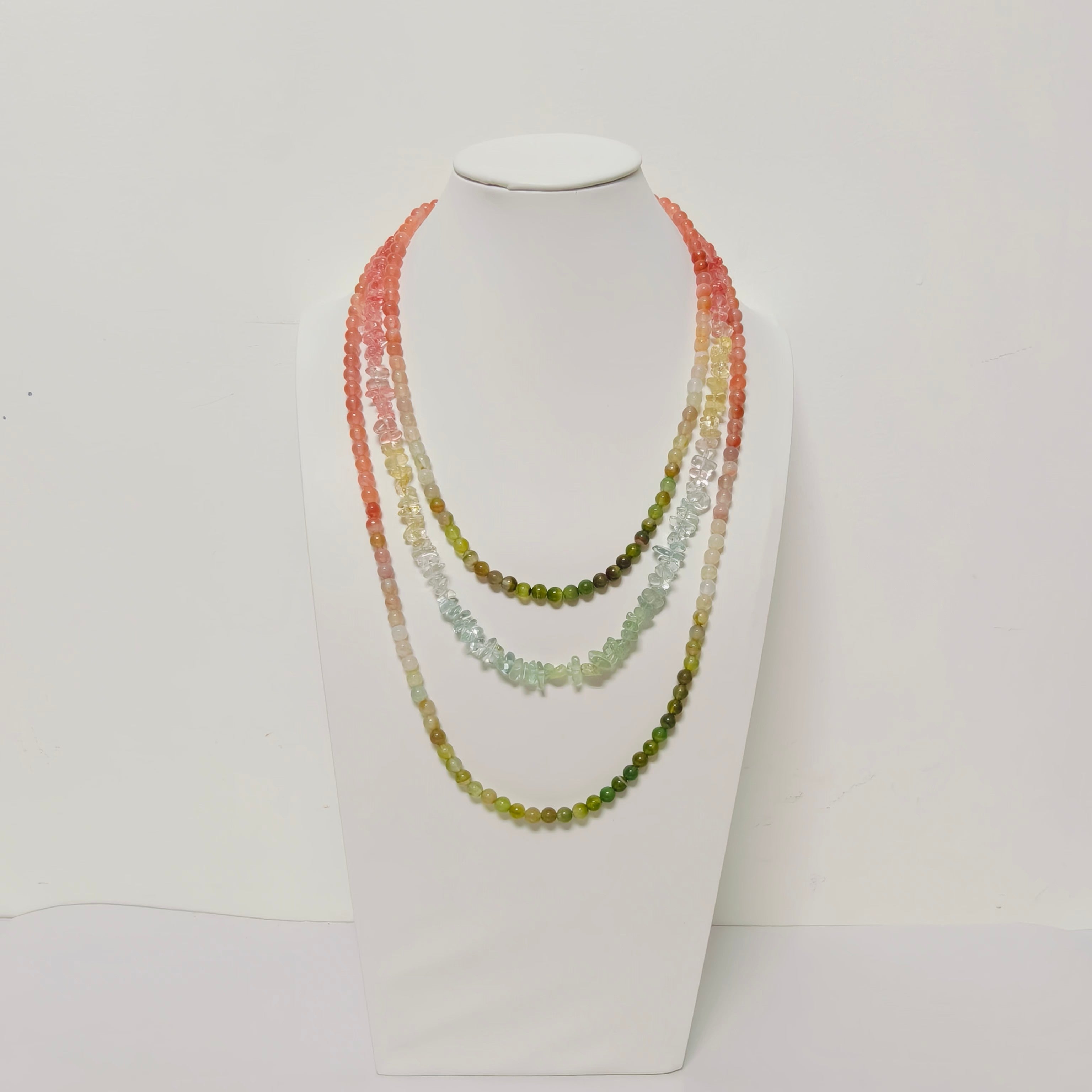 Handmade Premium Crystal Necklace |  Artisan Woven Jewelry with Alloy Accents  | Elegant Sparkling Statement Necklace for Women (MAC344)