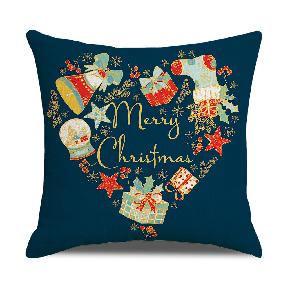 Santa Printed Cushion Sofa Cushion Home Furnishing Pi-Mart