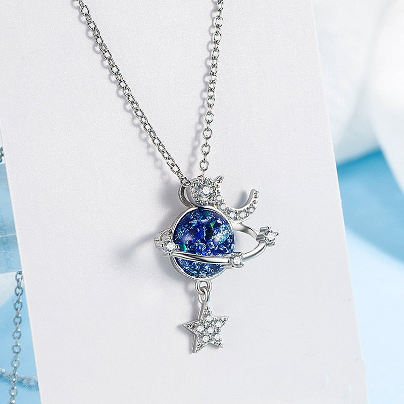 Shiny Zircon Necklace - SJB-DIAMOND ELITES