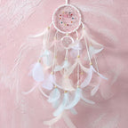 Feather Crafts Dream Catcher Brown Wind Chimes Handmade Christmas Net Handmade Wall Hanging Home Decor Dream Catcher With Feathers For Wall Hanging Car Home Balcony Decorations Stevvex