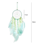 Feather Crafts Dream Catcher Brown Wind Chimes Handmade Christmas Net Handmade Wall Hanging Home Decor Dream Catcher With Feathers For Wall Hanging Car Home Balcony Decorations Stevvex