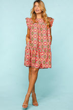 Full Size Ruffled Printed Dress with Side Pockets For Women – Trendy Ruffled Dress, Stylish Printed Dress, Pocketed Ruffled Dress, Casual Printed Dress, Functional Dress with Pockets, Flattering Ruffled Dress, Chic Printed Dress with Pockets