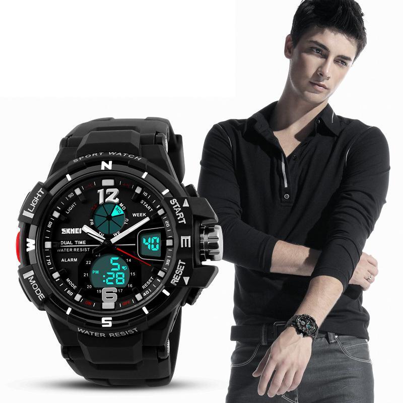 Fashion Digital Army Military Watch Mens Sports  Wristwatch  Shock Resist Clock Quartz Watch Waterproof 50M - SJB-DIAMOND ELITES