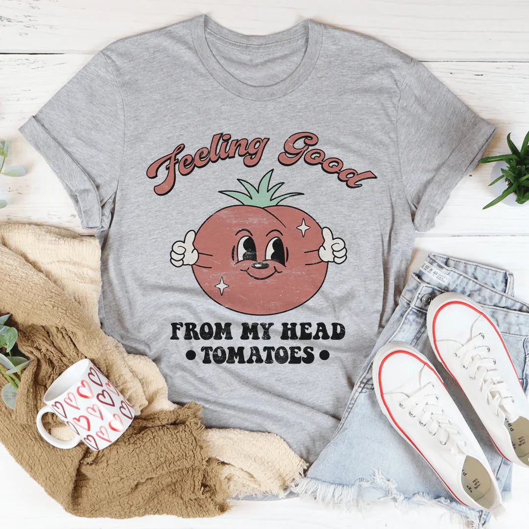 Feeling Good Tee Peachy Sunday