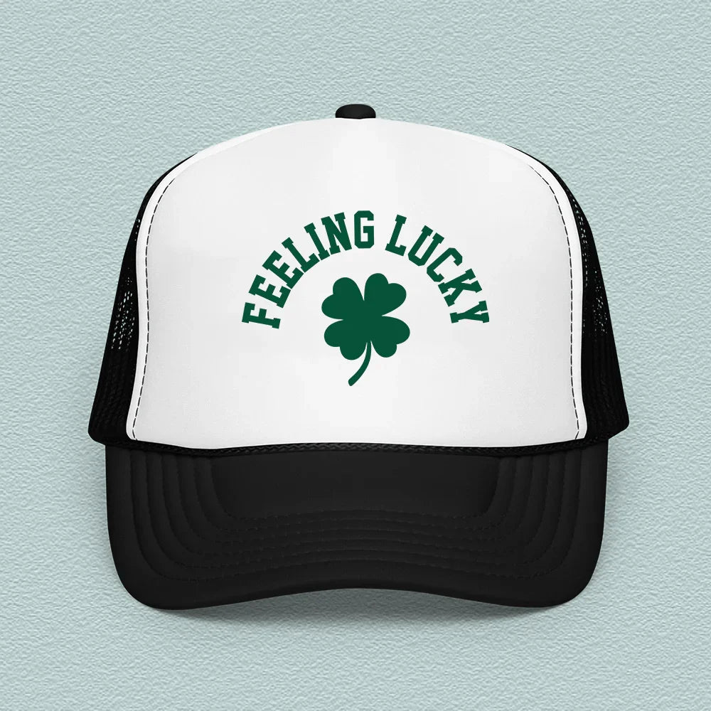 Feeling Lucky Trucker Hat Peachy Sunday