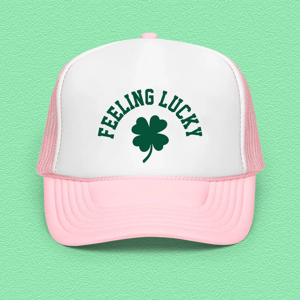 Feeling Lucky Trucker Hat Peachy Sunday