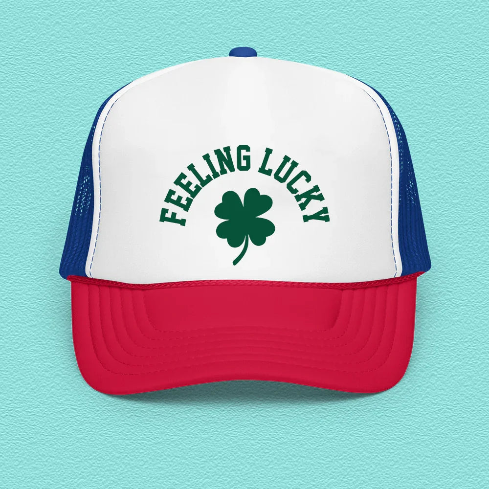 Feeling Lucky Trucker Hat Peachy Sunday