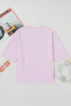 White Flag Bow Graphic Crewneck Tee
