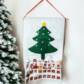 Felt Christmas Advent Calendar Kids Countdown Pockets And Felt Ornaments BandsCo Straps