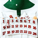 Felt Christmas Advent Calendar Kids Countdown Pockets And Felt Ornaments BandsCo Straps