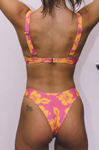Female Bikini Set Floral Print Two-Piece Bathing Suit  Bikinis Women Swimsuit Beachwear Summer Bikini Sets Floral Print Triangle Halter Swimsuits High Cut Two Piece Bathing Suit Stevvex