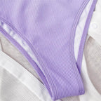 Female High Waist Swimsuit Bikini Sports Swimsuits For Women Two Piece Crop Top Bikini Set High Waist High Cut Bathing Suits Women Swimwear Two-piece Bikini Set Bathing Suit Swimwear Stevvex
