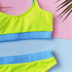 Female High Waist Swimsuit Bikini Sports Swimsuits For Women Two Piece Crop Top Bikini Set High Waist High Cut Bathing Suits Women Swimwear Two-piece Bikini Set Bathing Suit Swimwear Stevvex