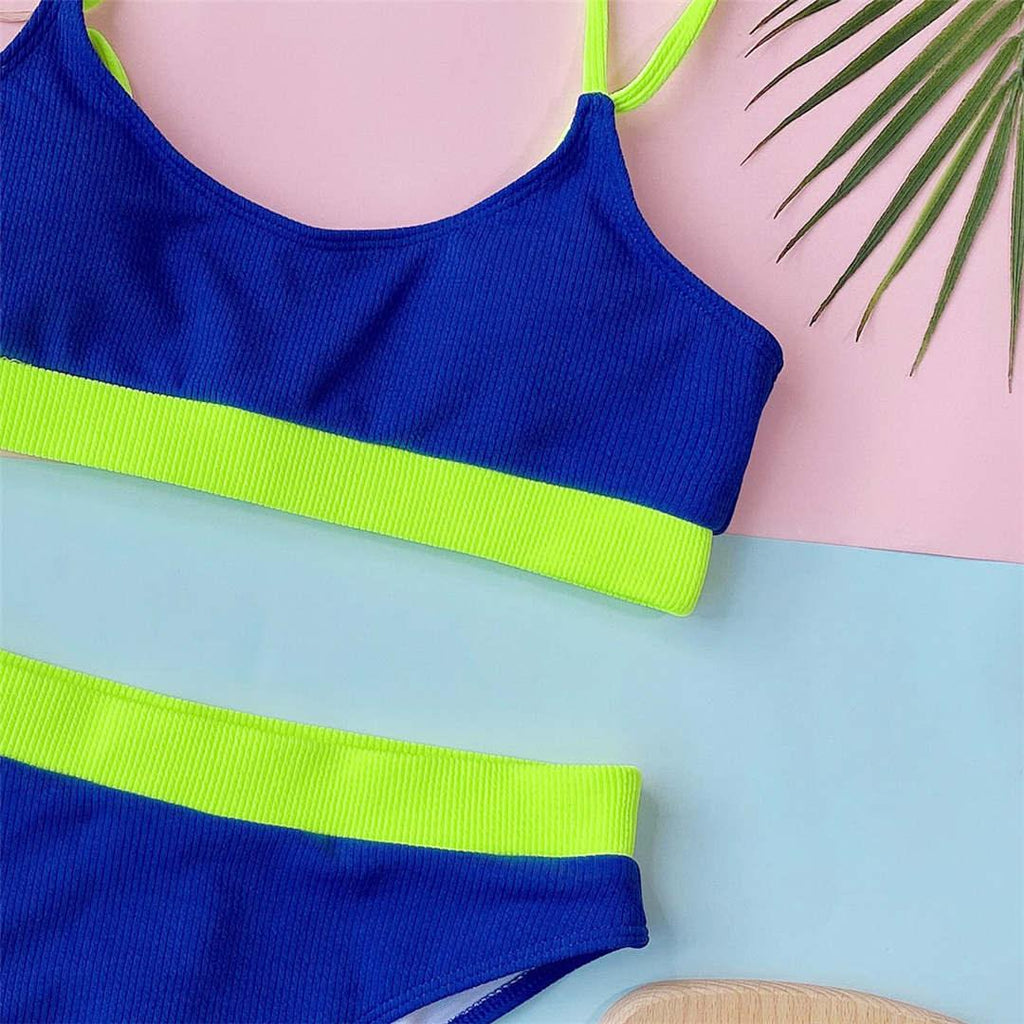 Female High Waist Swimsuit Bikini Sports Swimsuits For Women Two Piece Crop Top Bikini Set High Waist High Cut Bathing Suits Women Swimwear Two-piece Bikini Set Bathing Suit Swimwear Stevvex