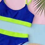 Female High Waist Swimsuit Bikini Sports Swimsuits For Women Two Piece Crop Top Bikini Set High Waist High Cut Bathing Suits Women Swimwear Two-piece Bikini Set Bathing Suit Swimwear Stevvex