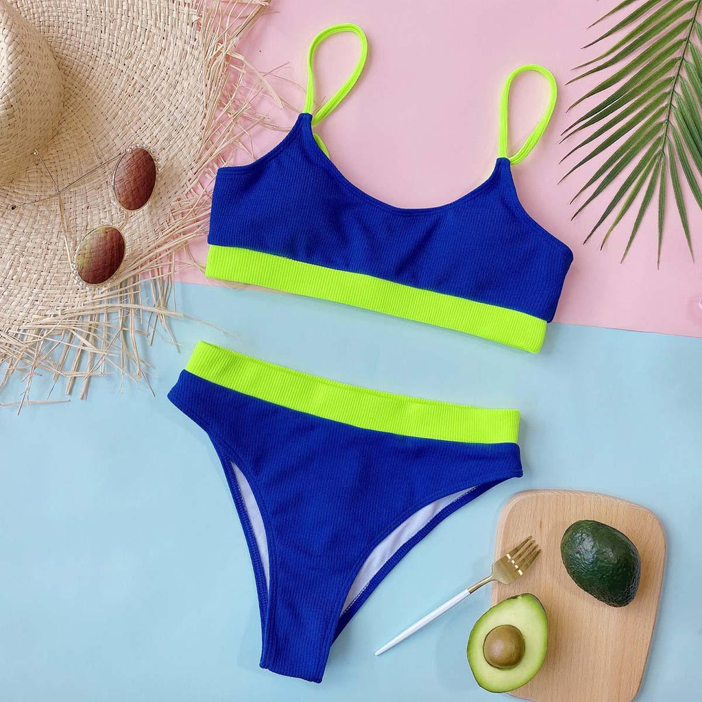 Female Push Up Swimsuit Modern Swimwear For Women Bikinis High Waist Bikini Set Solid Bikini 2 Piece Swimsuit Bathing Suits Women Bathing Suit High Waist Bikini Set Sport Wear Swimming Suit Bikini Stevvex